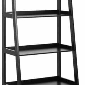 ACT NORDIC Wally reol, m. trappeform og 5 hylder - sort MDF