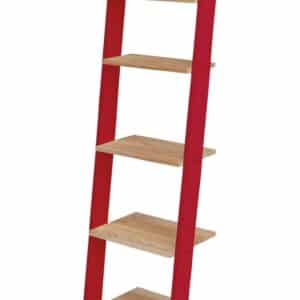 ASHME Stigehylde 45x35x180cm - Asketræ Hylder / Rød
