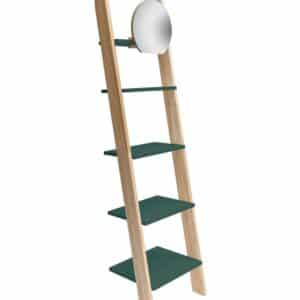 ASHME Stigehylde med spejl 45x35x180cm Grøn