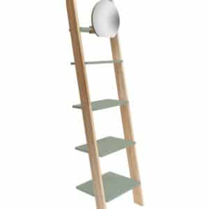 ASHME Stigehylde med spejl 45x35x180cm Salviegrøn