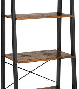 Reol - stigereol i industrielt design - rustik brun 138 x 56 x 34 - Reoler og hylder > Reoler - gulvreoler og stuereoler - Daily-Living