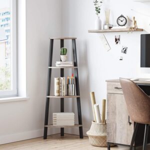 Hjørnereol - stigereol i industrielt design - grå beige (greige) - Reoler og hylder > Reoler - gulvreoler og stuereoler - Daily-Living